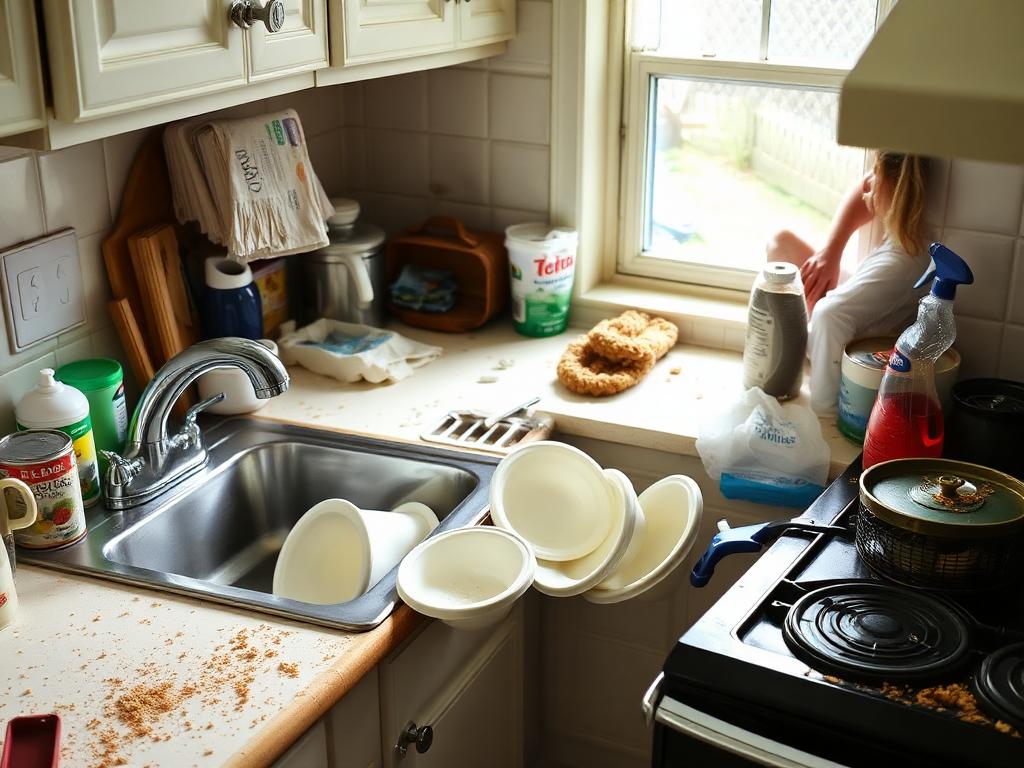 Kitchen · Decatur before cleaning